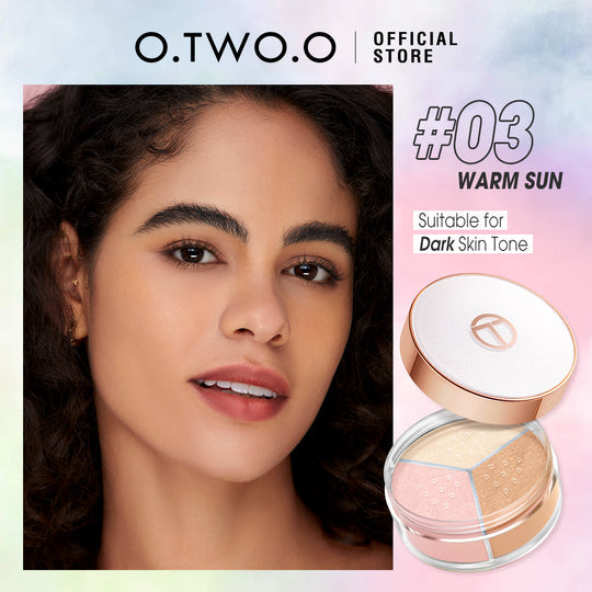 O.TWO.O Face Setting Powder 3 Color Fine Powder Oil Control Makeup Loose Powder