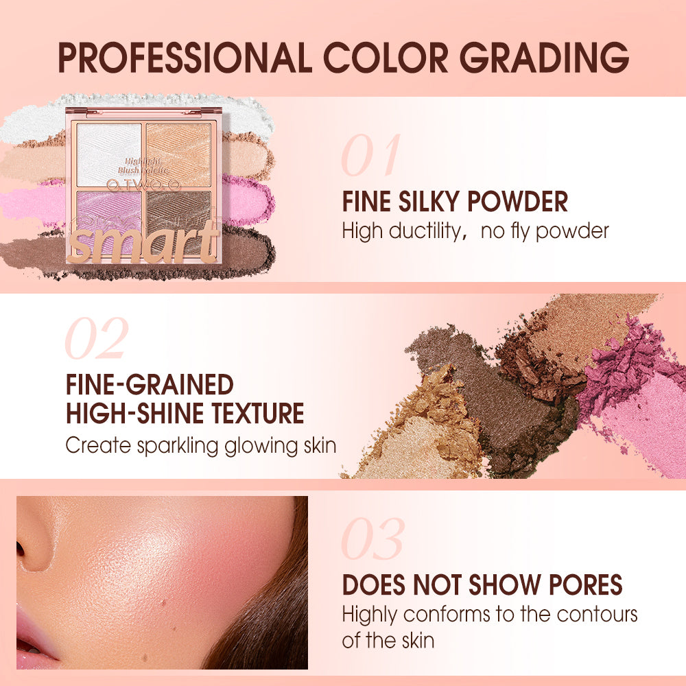 O.TWO.O Highlight Blush Palette - 11g