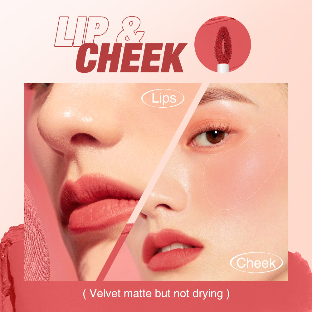 O.TWO.O Velvet Matte Lip & Cheek Mud - 2g