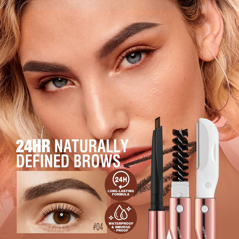 O.TWO.O 3 IN 1 Eyebrow Pen with Eyebrow scraper, brush, eyebrow pencil - 12g