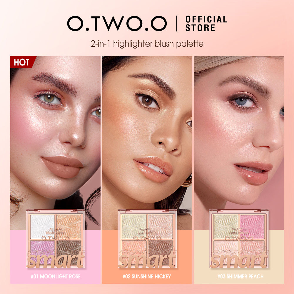 O.TWO.O Highlight Blush Palette - 11g