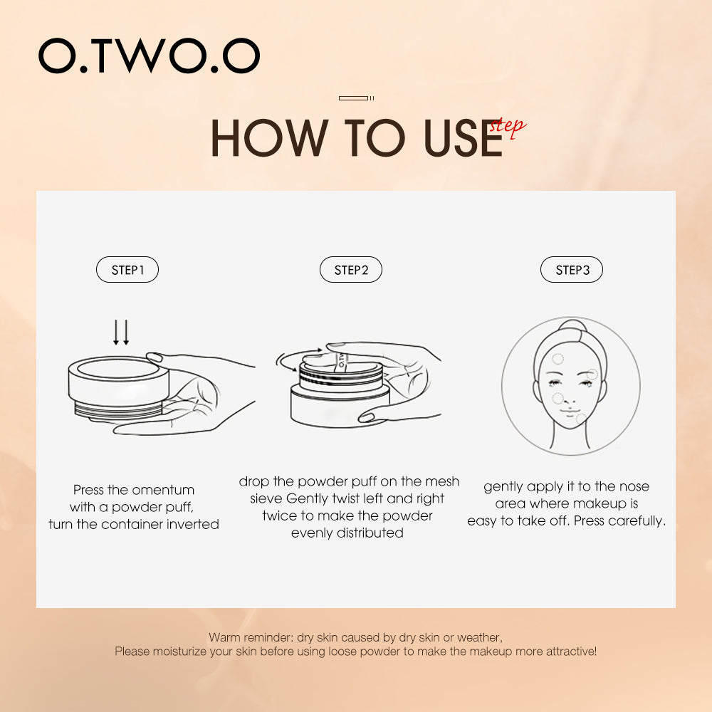 O.TWO.O Oil Control Matte Loose Powder - 10g