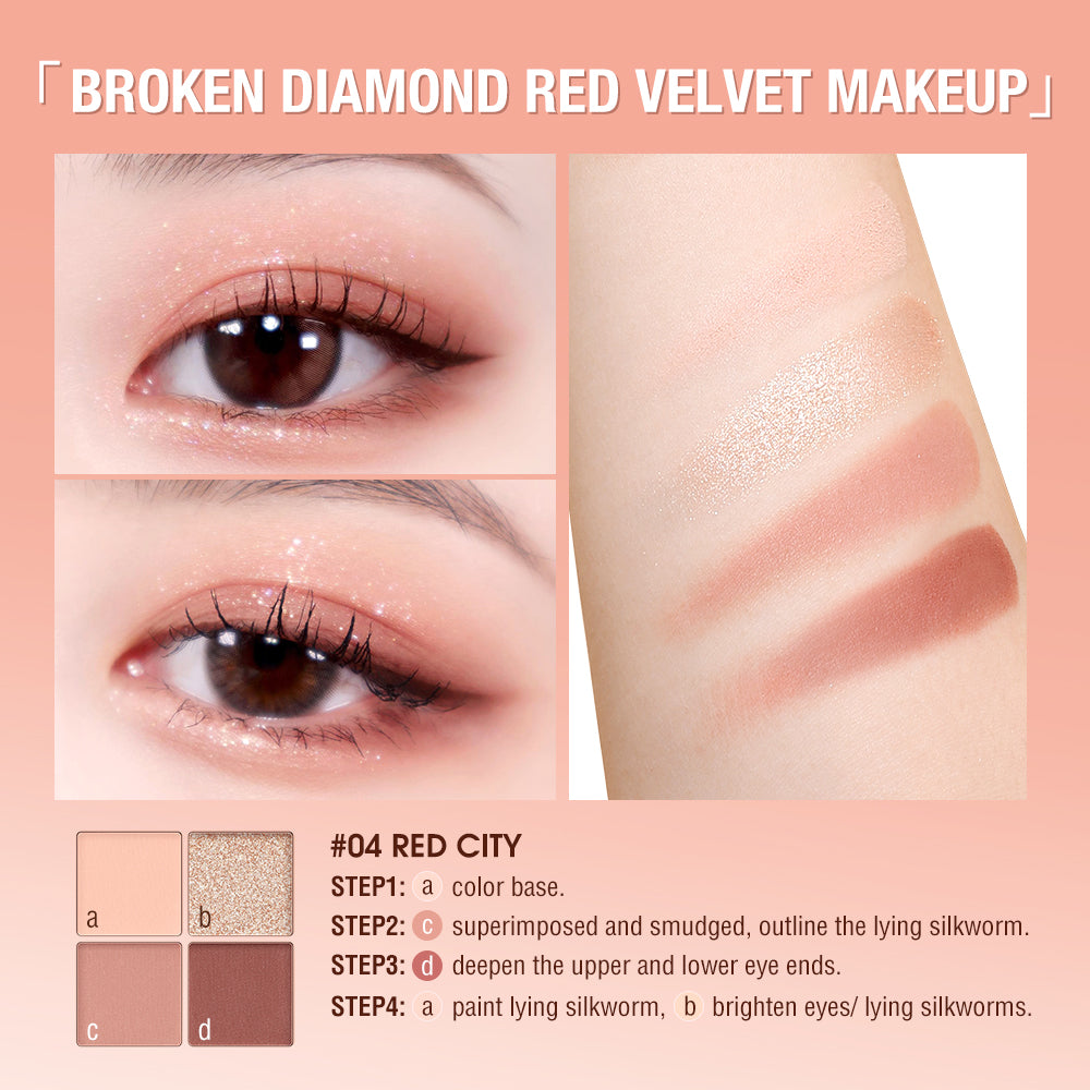 O.TWO.O Crystal Eyeshadow Palette Mini - 8.5g
