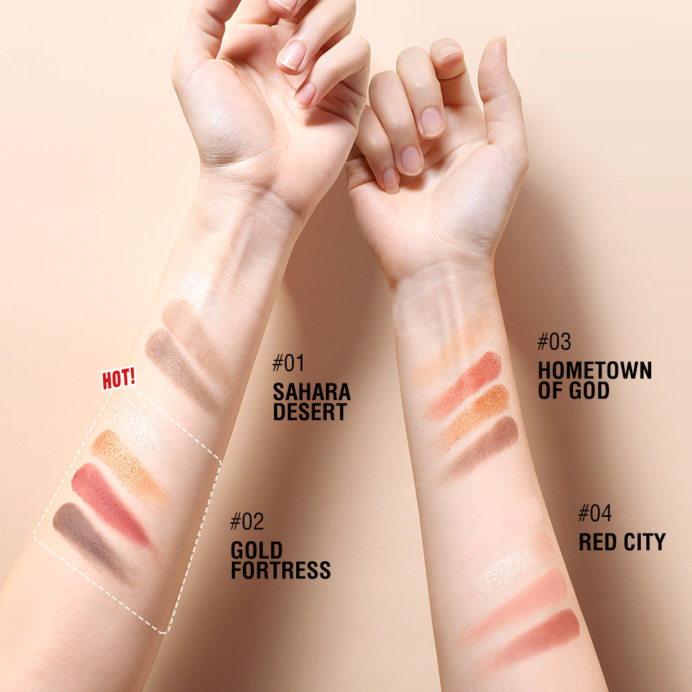 O.TWO.O Crystal Eyeshadow Palette Mini - 8.5g