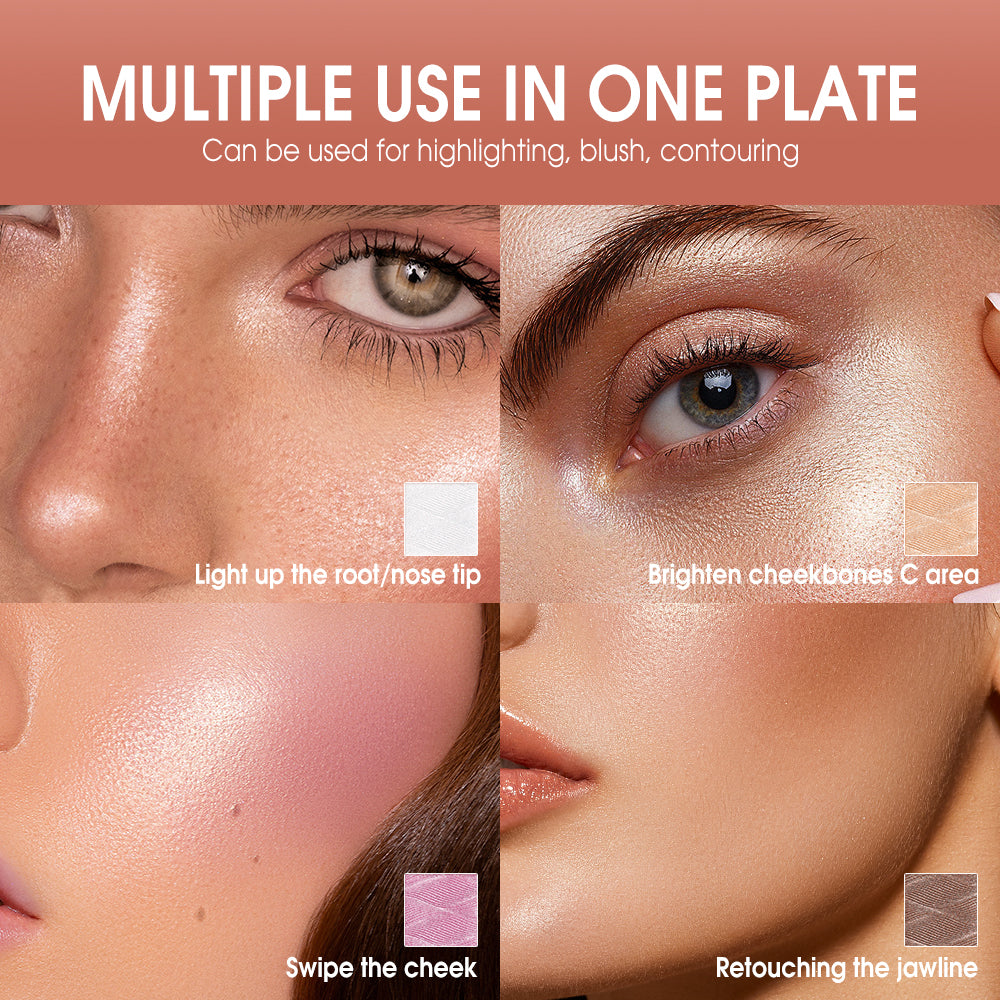 O.TWO.O Highlight Blush Palette - 11g