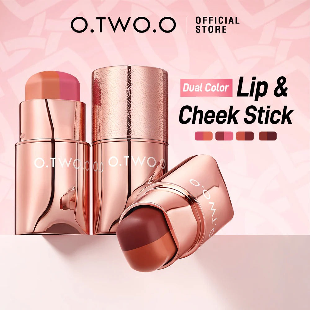 O.TWO.O Two-Color Blush Stick β High Pigment Nude Pink | Long-Wear, Silky Texture | Qatar