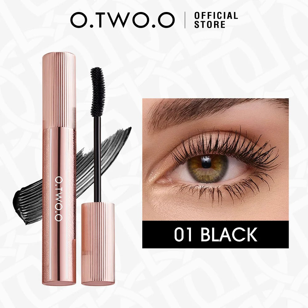 O.TWO.O Waterproof Lengthening Mascara – Black Brown Curl & Lift Formula | New in Qatar