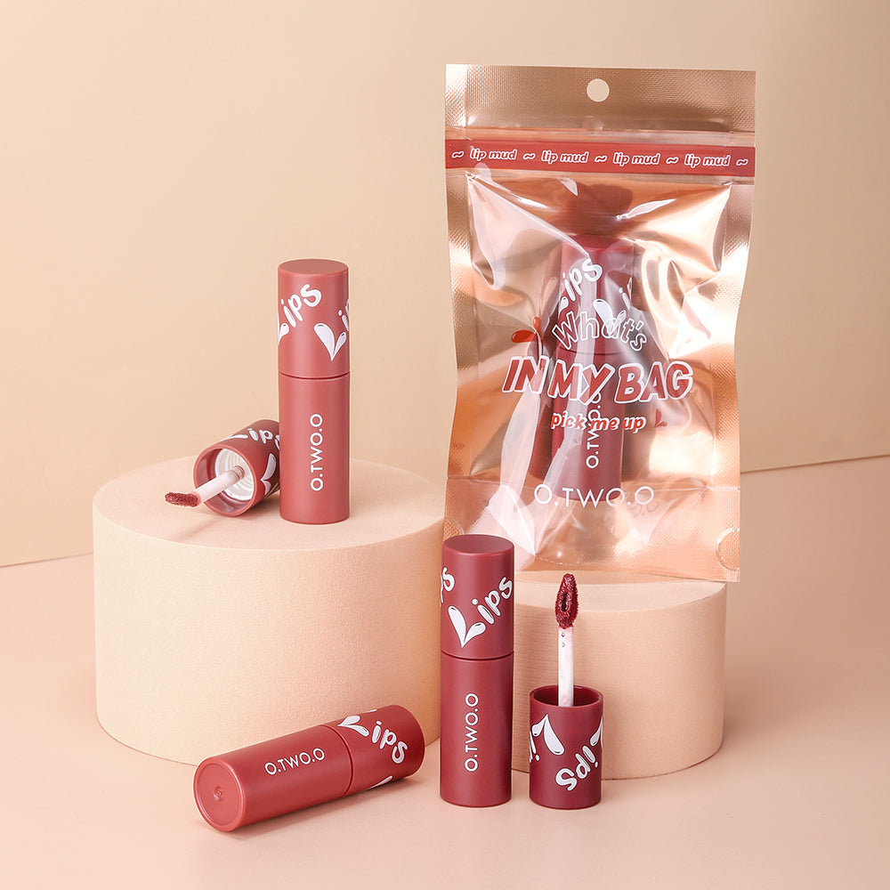 O.TWO.O Velvet Matte Lip & Cheek Mud - 2g
