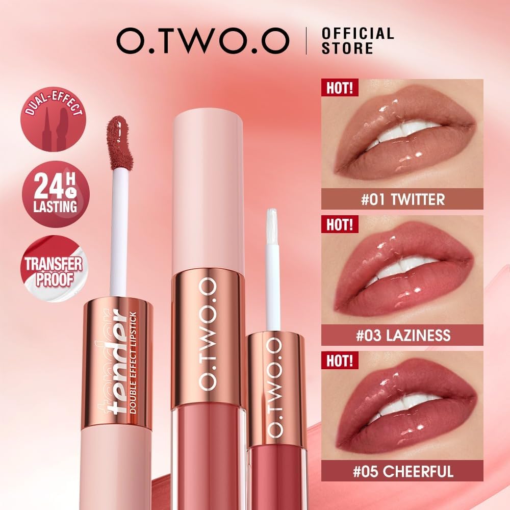 Two in One Double Effect Matte & Gloss Lipstick