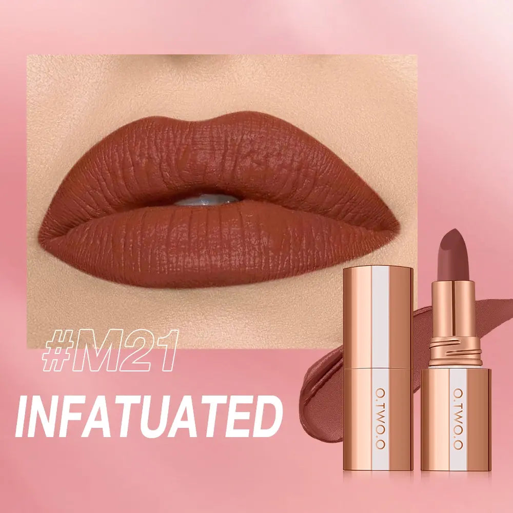 O.TWO.O Matte Finish Waterproof Long Wear Silky Lipstick