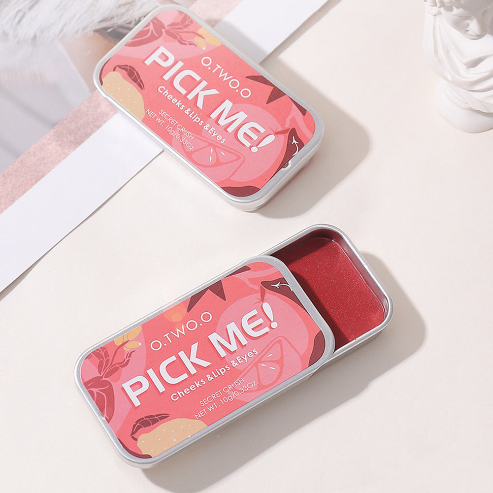 O.TWO.O Multiple Uses Face Blusher High Pigment Makeup Cream for Cheek Lips Eyes - 10g