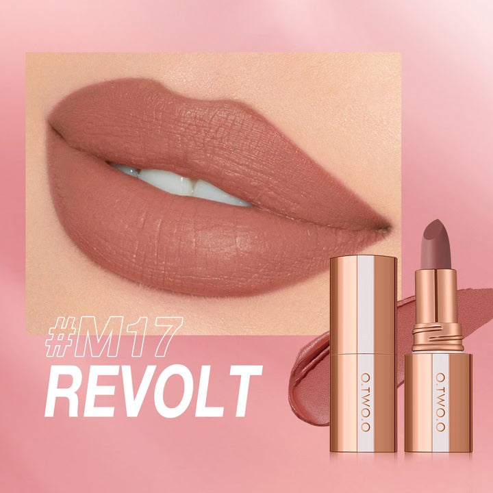O.TWO.O Matte Finish Waterproof Long Wear Silky Lipstick