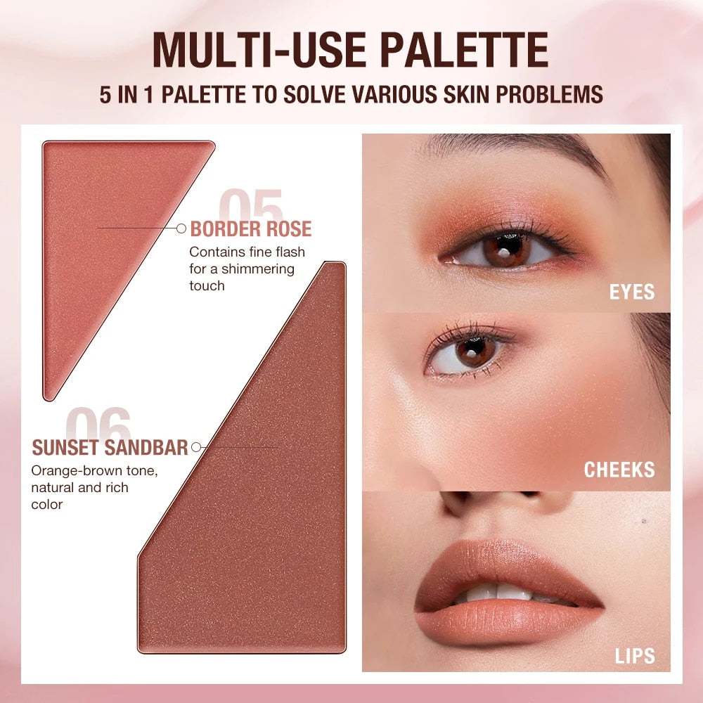 O.TWO.O Makeup Pallete Of Concealer Contour Blush Cream - 12g