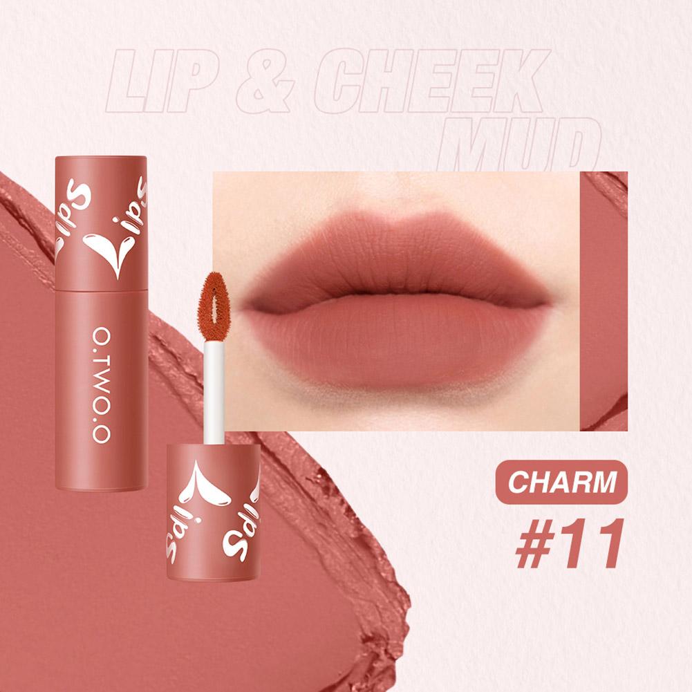 O.TWO.O Velvet Matte Lip & Cheek Mud - 2g