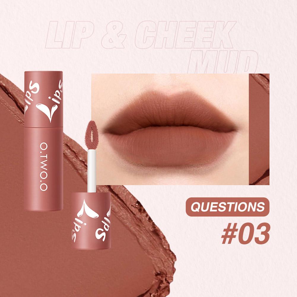 O.TWO.O Velvet Matte Lip & Cheek Mud - 2g