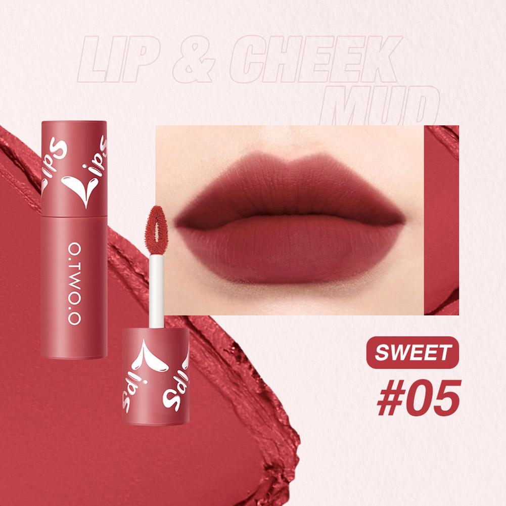 O.TWO.O Velvet Matte Lip & Cheek Mud - 2g