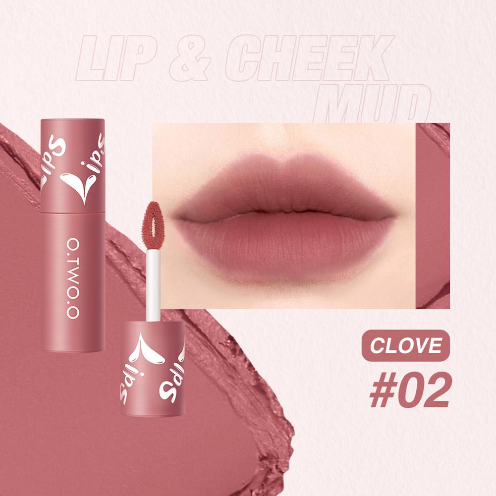 O.TWO.O Velvet Matte Lip & Cheek Mud - 2g