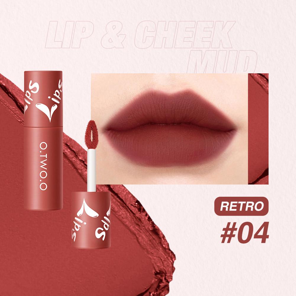 O.TWO.O Velvet Matte Lip & Cheek Mud - 2g