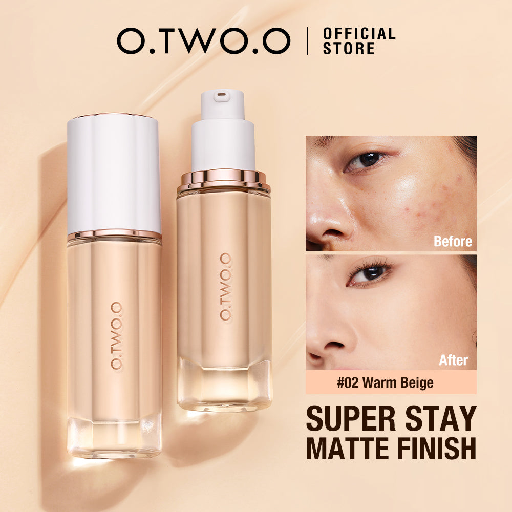 O.TWO.O Matt Finish Medium Coverage Liquid Foundation - 30ml