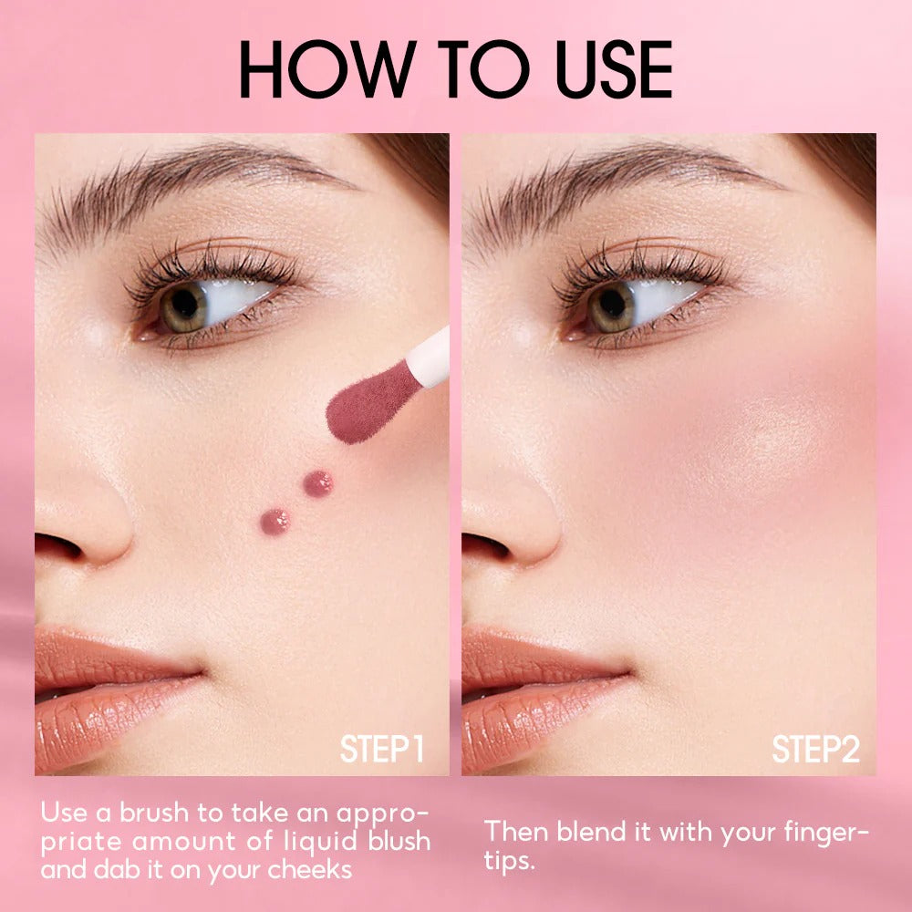 O.TWO.O New Marble Texture Natrual Color Lasting Liquid Blush