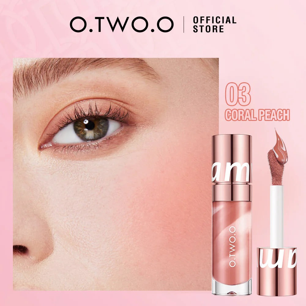 O.TWO.O New Marble Texture Natrual Color Lasting Liquid Blush