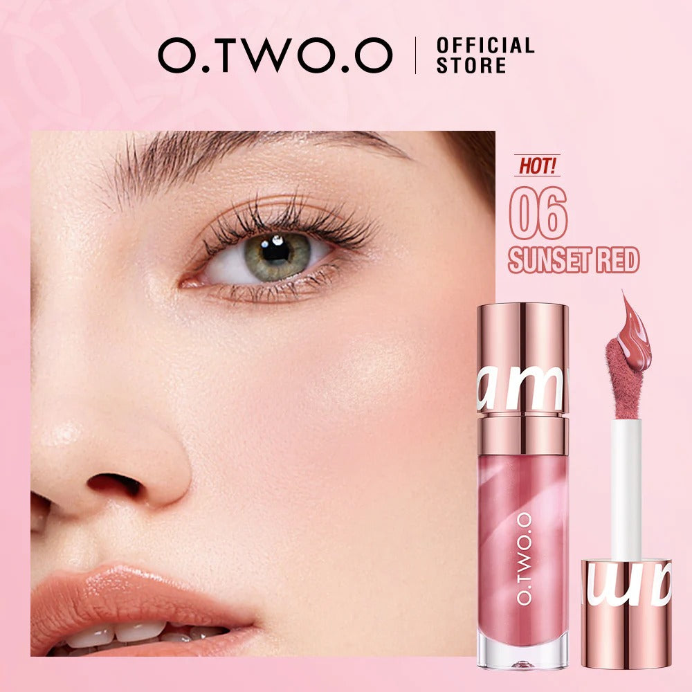O.TWO.O New Marble Texture Natrual Color Lasting Liquid Blush