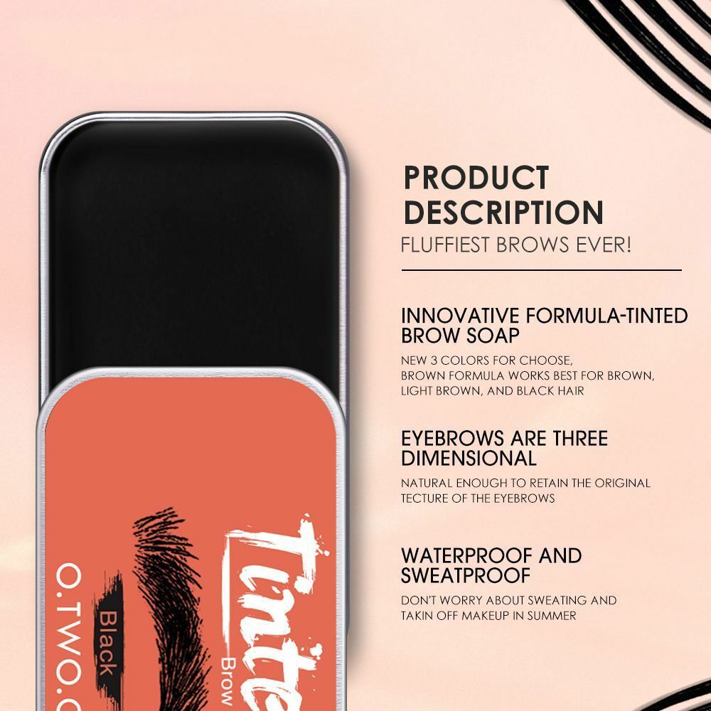 O.TWO.O Brow Soap Eyebrow Gel Soap with Spule Razor - 15g