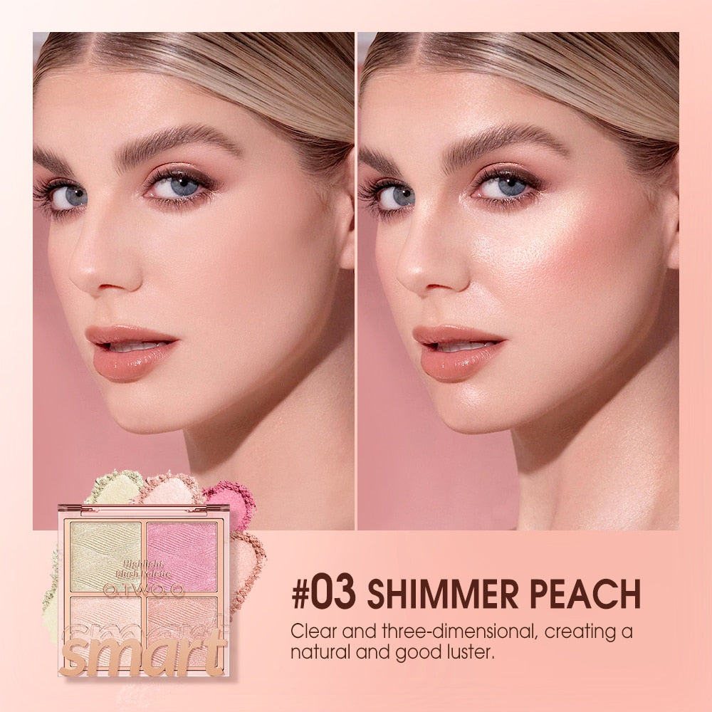 O.TWO.O Highlight Blush Palette - 11g