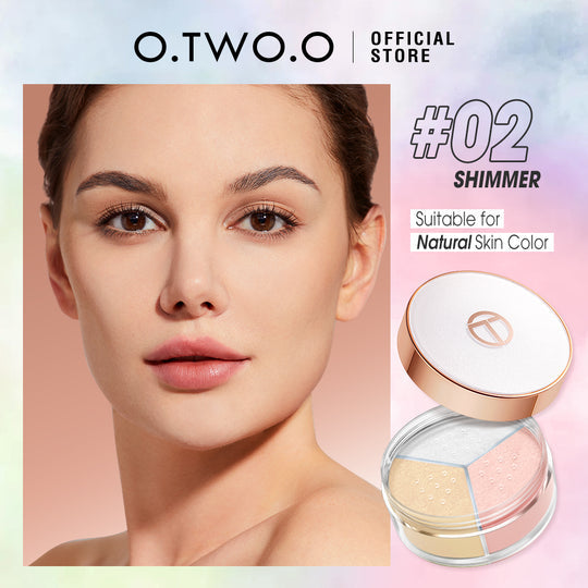 O.TWO.O Face Setting Powder 3 Color Fine Powder Oil Control Makeup Loose Powder