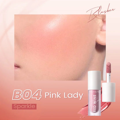 Focallure Hangover Red Wine Blusher - Liquid Cheek Colour