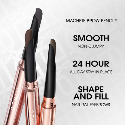 O.TWO.O Machete-shaped Smooth Long Lasting Eyebrow Pencil