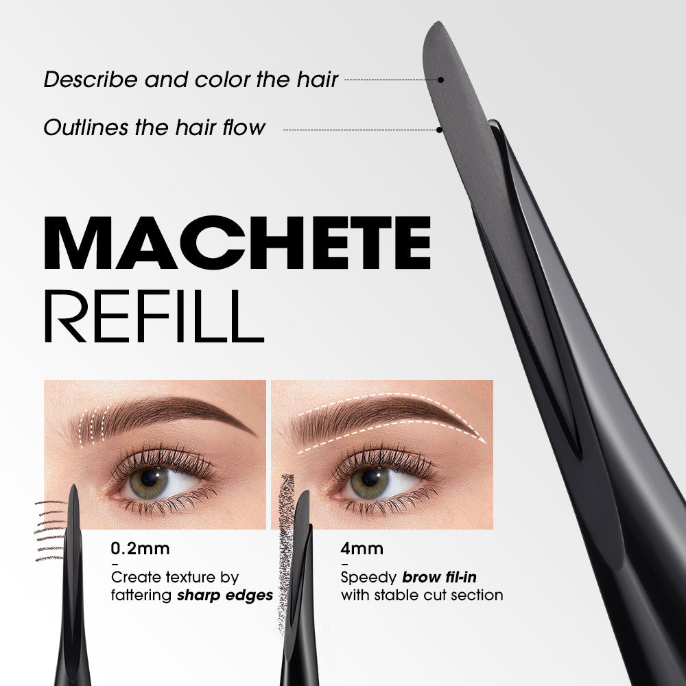 O.TWO.O Machete-shaped Smooth Long Lasting Eyebrow Pencil