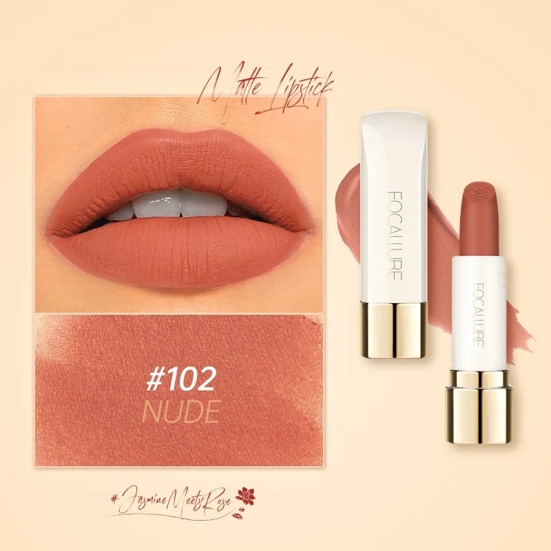 Focallure Pure Matte Lipstick - Classic Matte Lip Colour