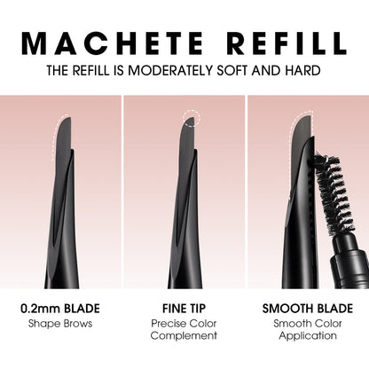 O.TWO.O Machete-shaped Smooth Long Lasting Eyebrow Pencil