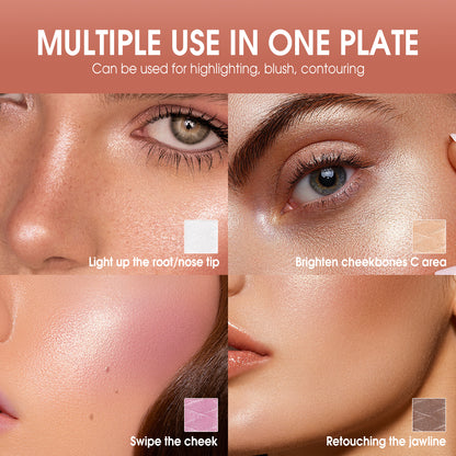 O.TWO.O Highlight Blush Palette - 11g