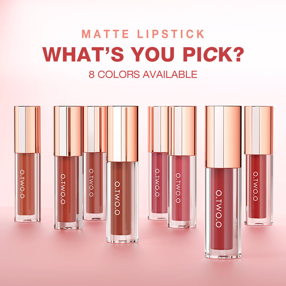 O.TWO.O New Waterproof Matte Long‑wearing Lip Mud Highpigment Lip Gloss