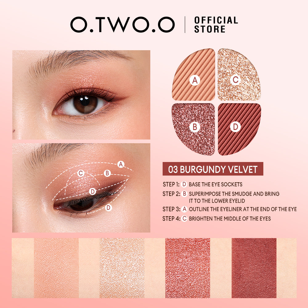 O.TWO.O New Arrival 4 Colors Eyeshadow