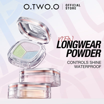 O.TWO.O High Quality Long Lasting Oil Control Loose Setting Powder 3-in-1 Delicate Lightweight