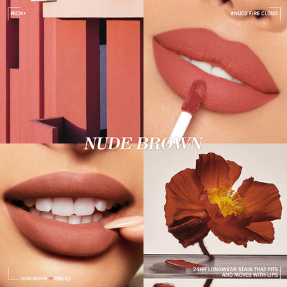 O.TWO.O New Waterproof Matte Long‑wearing Lip Mud Highpigment Lip Gloss