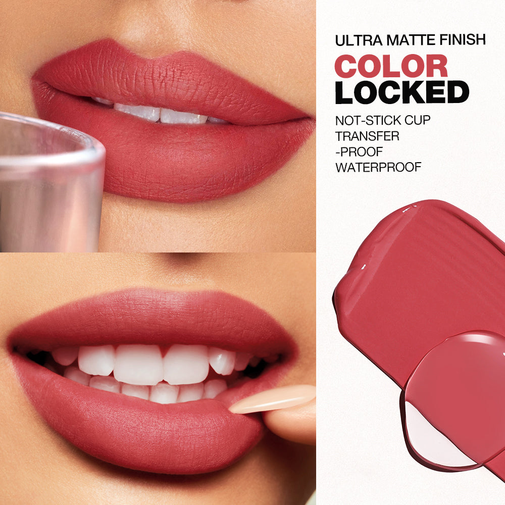 O.TWO.O New Waterproof Matte Long‑wearing Lip Mud Highpigment Lip Gloss