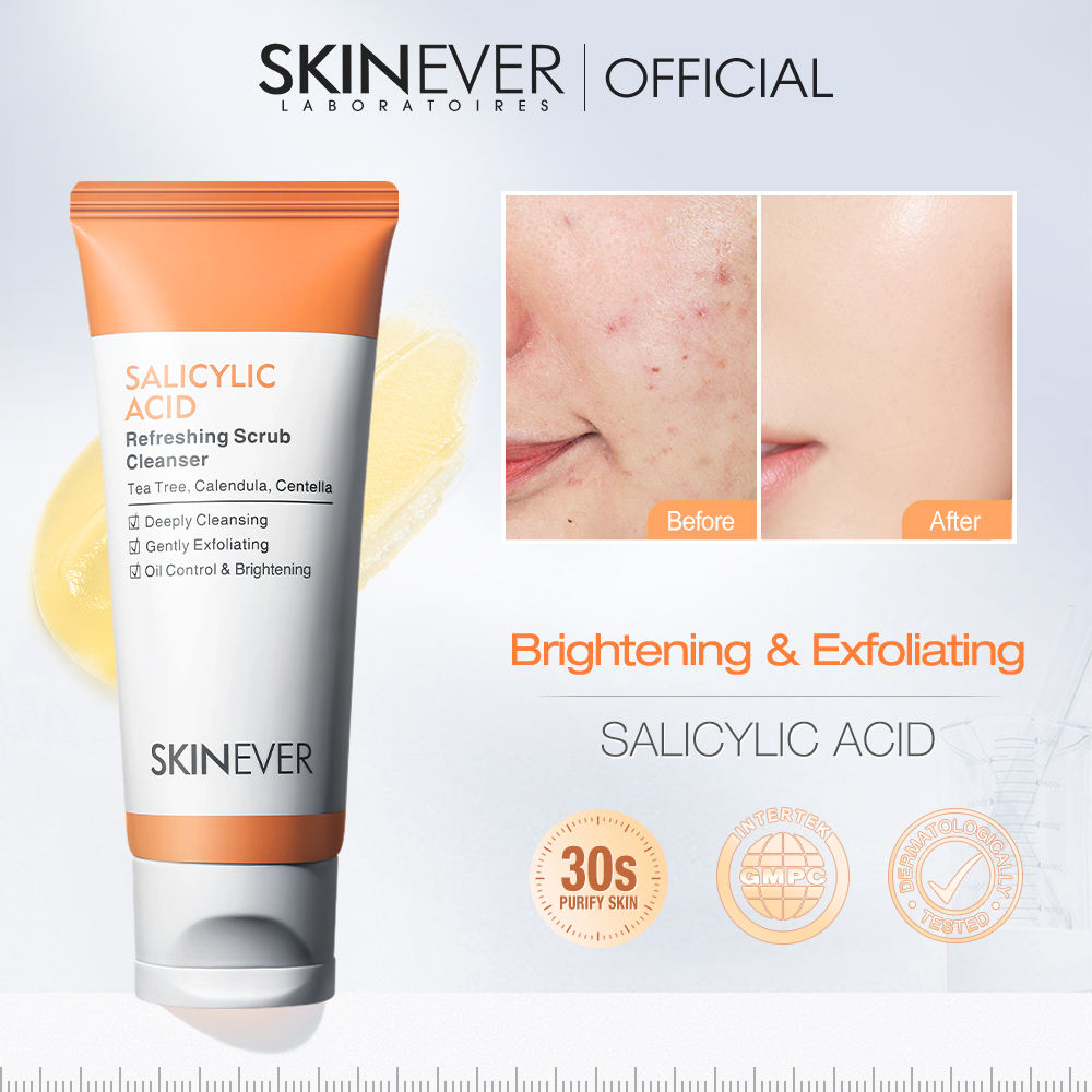 Skinever Salicylic Refreshing Scrub Cleanser - 75ml
