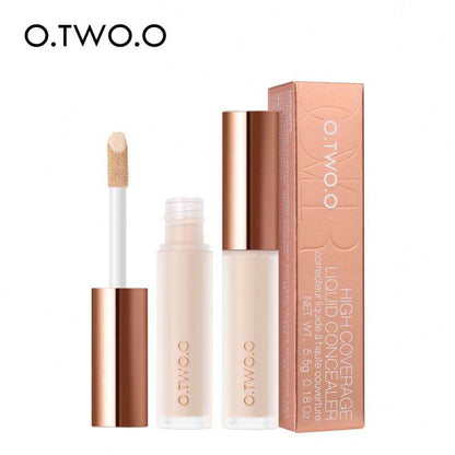 O.TWO.O Cosmetics Face Makeup High Cover Oil Control Long Lasting Liquid Concealer - 5.5g