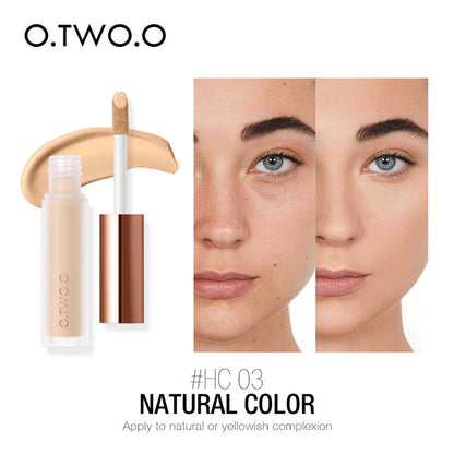O.TWO.O Cosmetics Face Makeup High Cover Oil Control Long Lasting Liquid Concealer - 5.5g