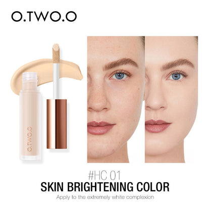 O.TWO.O Cosmetics Face Makeup High Cover Oil Control Long Lasting Liquid Concealer - 5.5g