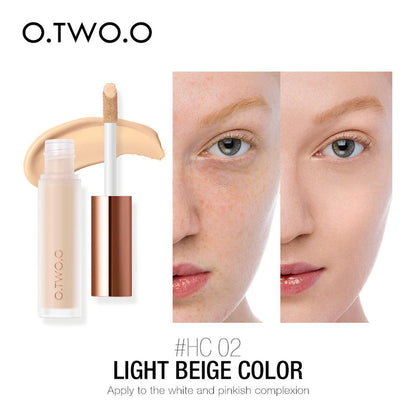 O.TWO.O Cosmetics Face Makeup High Cover Oil Control Long Lasting Liquid Concealer - 5.5g