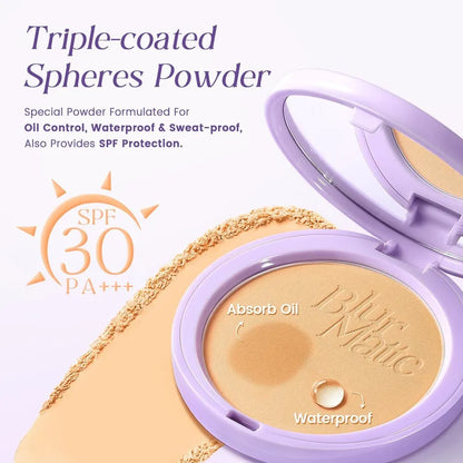 Focallure Blur Matte Pressed Powder - Face Setting Powder