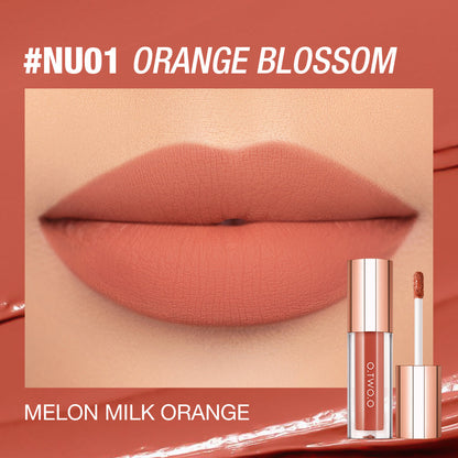 O.TWO.O New Waterproof Matte Long‑wearing Lip Mud Highpigment Lip Gloss