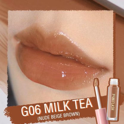 PINKFLASH Ever Glossy Moist Lipgloss [L02] #G06 Milk Tea