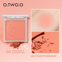 O.TWO.O High Pigment 6 Natrual Color Blush Pallete Pink Blush Powder - 5g