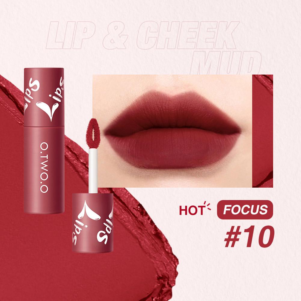 O.TWO.O Velvet Matte Lip & Cheek Mud - 2g